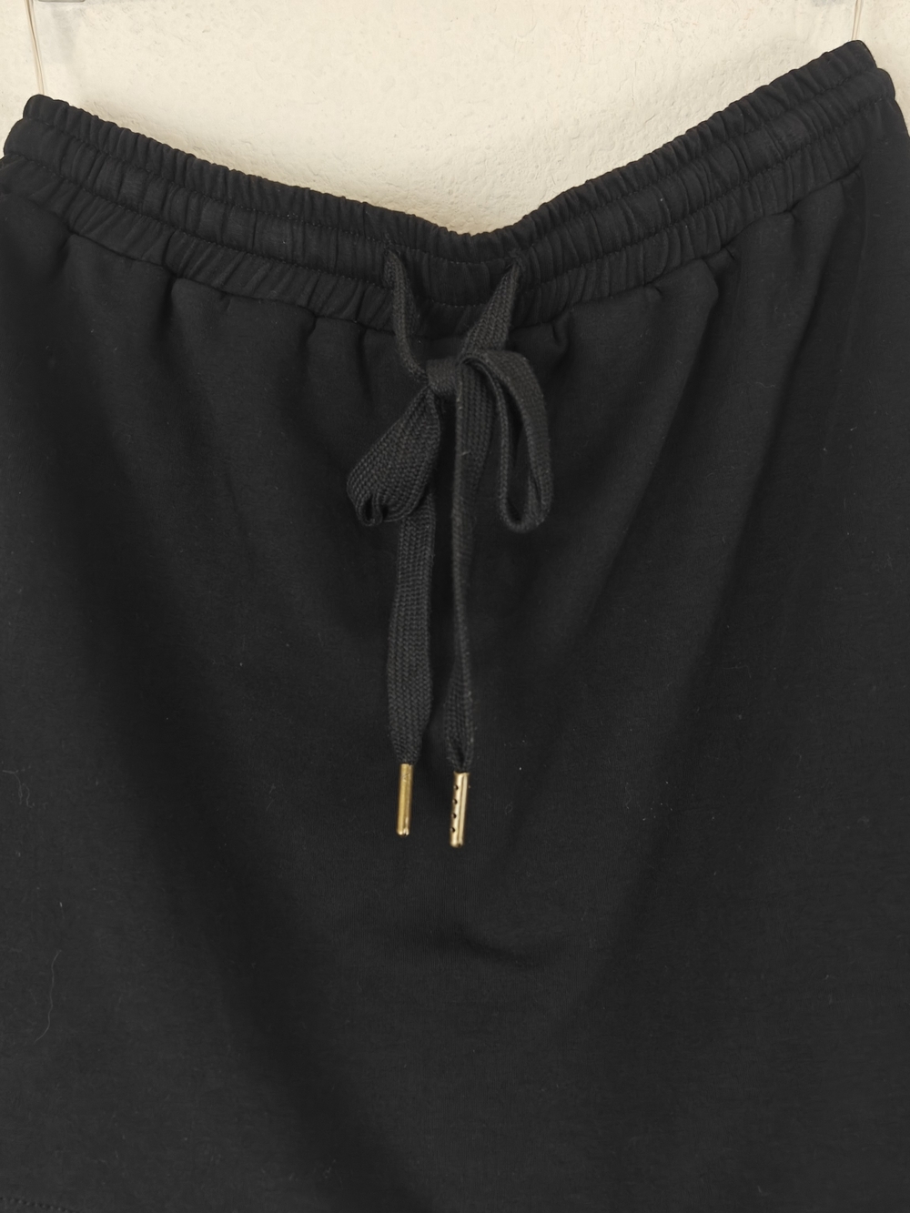Entro Scallop Hem Skort Mini Skirt Black Athleisure Drawstring Shorts Lined Sz S - Picture 7 of 12